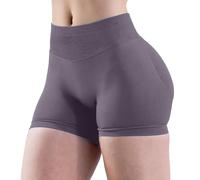 Richymfa Pantaloncini Palestra Donna Push Up Leggins Corti Donna Vita Alta Shorts Sportivi Senza Cuciture Pantaloni Corti Scrunch Butt Lifting Leggings Corti per Yoga Fitness Allenamento Jogging