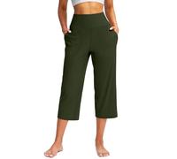 Richymfa Pantalone Donna Gamba Divise 3/4 Estivi Pantaloni Capri con Tasche Pinocchietti Cropped Elastico Pantaloncini Sportivi Comodi Leggeri Pinocchietto Larghi Casual Leggins da Jogging