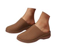 Richymfa Scarpe Donna Sandali con Zeppa Eleganti Comode Sandalo Chiuse Leggere Traspiranti Ciabatta Ortopediche Morbida Vintage Scarpe Camminata Estivi Sandals Gomma Casa Spiaggia Comodi