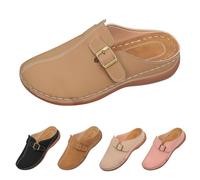 Richymfa Scarpe Donna Sandali con Zeppa Leggere Estivi Ciabatta Chiuse Comode Traspiranti Scarpe Supporto Arco Morbida Casual Sandalo Sportivi Eleganti Sandals Gomma Outdoor Casa Vintage