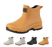 Richymfa Stivali da Pioggia Uomo Leggere Antivento 2025 Stivaletto da Lavoro Antiscivolo Comodi Stivaletti da Pesca Media Altezza Chelsea Boot Walking Casual Stivaletto Antinfortunistiche Uomo Corti