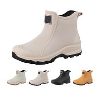 Richymfa Stivali da Pioggia Uomo Leggere Antivento 2025 Stivaletto da Lavoro Antiscivolo Comodi Stivaletti da Pesca Media Altezza Chelsea Boot Walking Casual Stivaletto Antinfortunistiche Uomo Corti