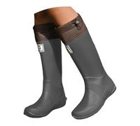 Richymfa Stivali Gomma Unisex Pioggia Eleganti Antiscivolo Scarpe Antivento Alti Stivaletti Media Altezza da Lavoro Giardinaggio Scarpe Moda Boot Tinta Unita Stivaletti Donna Uomo Invernali Leggere