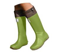 Richymfa Stivali Gomma Unisex Pioggia Eleganti Antiscivolo Scarpe Antivento Alti Stivaletti Media Altezza da Lavoro Giardinaggio Scarpe Moda Boot Tinta Unita Stivaletti Donna Uomo Invernali Leggere