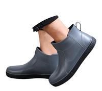 Richymfa Stivali in Gomma Uomo Bassi Antiscivolo Stivaletti Pesca Antivento Leggere Scarpe da Lavoro Media Altezza Rain Boots Trekking Casual Scarpe Impermeabili Uomo Pioggia Eleganti