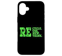 Riciclare Riuso Rinnovare Ripensare Crisi Attivismo Ambientale Custodia per iPhone 16 Plus