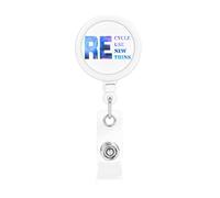 Riciclare Riutilizzare Rinnovare Ripensare Porta badge retrattile Porta carte d'identità con clip per infermiere Studente Impiegato