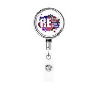 Riciclare Riutilizzare Rinnovare Ripensare Porta badge retrattile Porta carte d'identità con clip per infermiere Studente Impiegato