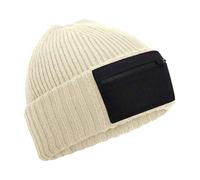 Riciclato Kntted Zip Toppa Berretto Beechfield 50/50 Poliestere/Acrilico Sci
