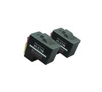 Riciclato per Lexmark Z 515 cartucce di inchiostro set nero - No.16 / No.17 - Inhalt: 2 x 12 ml