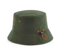Riciclato Poliestere Secchio Cappello Verde Blu O Scuro Mimetismo By Beechfield