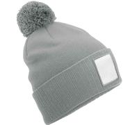 Beechfield Toppa Applique Pom Berretto 100% Riciclato Poliestere Sci Cappello