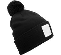 Riciclato Poliestere Toppa Applique Berretto Beechfield Maglia Pom da Sci