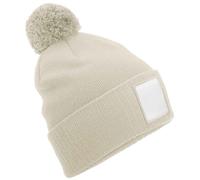 Beechfield Toppa Applique Pom Berretto 100% Riciclato Poliestere Sci Cappello