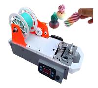 Riciclatore di plastica residuo, creatore del filamento di istruzione STEM | Formato A4, ingombro compatto, produzione 500-1000 g/h, larghezza di taglio 6-10 mm, per riciclaggio (verde-arancione)