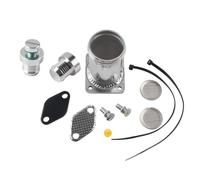 Ricircolo Gas Scarico Adattatore Argento Per BMW E46 318d 320d 330d 330xd 320cd 318td 320td Per 1 3 5 6 7 Serie X3 X5 X6 Termostato Di Raffreddamento Tappi Valvola EGR(Full kit silver plug)