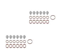Ricircolo Gas Scarico Per BMW M57 E39 E60 E46 E38 E53 E83 E65 E61 E65 E70 E71 E92 X3 X5 X6 Swirl Flap Blanks Piastra e collettore di aspirazione Guarnizione Guarnizione Valvola EGR(2set 22MM)