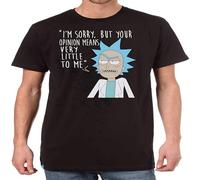 Rick &Amp; Morty Mens Cotton T-Shirt - I'm Sorry But Your Opinion Means Very Little To Me Size XXL