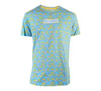 RICK AND MORTY Banana Ovunque Stampa Maschile XXL Blu (LS658687RMT-2XL)