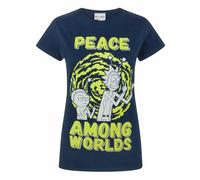 Rick And Morty Blu Character T-shirt a maniche corte Donne