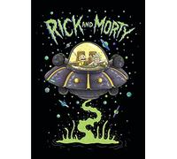 Rick and Morty Pile Coperta Morbido Velluto Feel Large Copridivano Space Cruiser