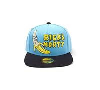 RICK AND MORTY Embroidered Banana Snapback Baseball cap Berretto, Blu (Blue Blue), Taglia Unica Unisex-Adulto
