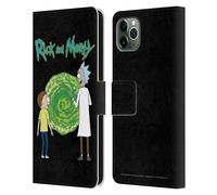 RICK AND MORTY GRAFICA SEASON 5 CUSTODIA COVER A PORTAFOGLIO PER APPLE iPHONE