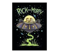 Rick and Morty Pile Coperta Morbido Velluto Feel Large Copridivano Space Cruiser