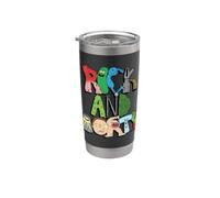 Rick and Morty Illustrated Logo Bicchiere termico in acciaio inox doppia parete