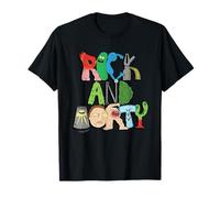 Rick and Morty Illustrated Logo Maglietta
