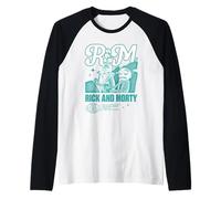 Rick And Morty Mono Maglia con Maniche Raglan