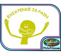 Rick And Morty Mr Meeseeks C Adesivo Vinile Auto Camion Laptop Finestra Parete