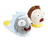 RICK AND MORTY Pantofole Uomo - Ciabatte Uomo Invernali Antiscivolo Divertenti Peluche 38-45 - Slippers Calde da Casa Gadget Regalo (Multicolore, 42-43 EU)