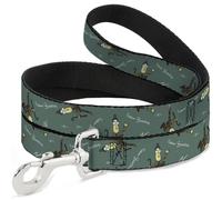 Rick and Morty Pet Leash, Dog Leash, Professor Poppybutthole Pose and Signature