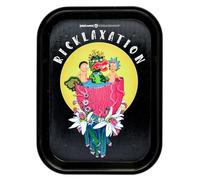 Rick and Morty - Vassoio per rotolare, 19 x 25 cm, accessori per fumatori, in plastica riciclabile, regalo per fumatori (Ricklaxation)