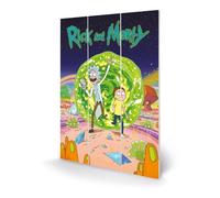 Rick E Morty In Legno Wall Art Portal 20 X 30 Cm Pyramid International