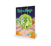Rick E Morty In Legno Wall Art Portal 20 X 30 Cm Pyramid International