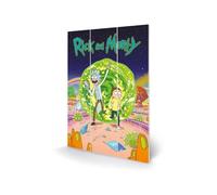 Rick E Morty In Legno Wall Art Portal 20 X 30 Cm Pyramid International