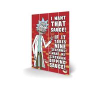 Rick E Morty In Legno Wall Art Szechuan Sauce 40 X 59 Cm Pyramid International