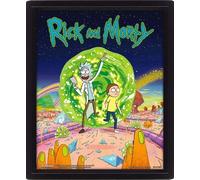 Rick E Morty Portal Poster 3d Lent. Poster Pyramid International