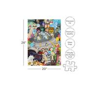 AQUARIUS Rick and Morty Cast Puzzle (1000 pezzi Jigsaw Puzzle) - Glare Free - Precisione Fit - Praticamente No Puzzle Dust - Licenza ufficiale Rick and Morty Merchandise & Collectibles - 50 x 50 cm