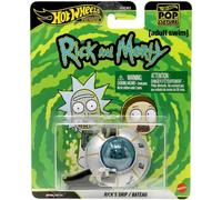 RICK MORTY NAVICELLA SPAZIALE Modello DieCast 5cm ORIGINALE Hot Wheels POP JHW95