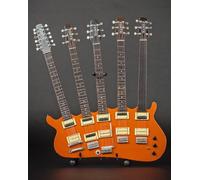 Rick Nielsen ( Cheap ) - Five-Neck Arancione Monster Replica Chitarra ~ Axe