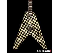 Rick Nielsen- Giallo Checker Volante V 1:4 Scala Replica Chitarra ~ Axe Heaven