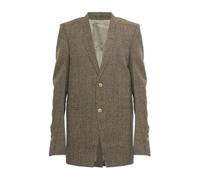 Rick Owens - Blazer in Lana con Spacco Singolo - - Jackets - Donna - Marrone - S