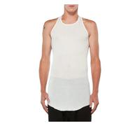 Rick Owens - Canotta a coste - - Tops - Uomo - Bianco - M