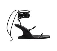 Rick Owens - Cantilever 8 Wrap Sandal - - Shoes - Donna - Nero - 39 EU