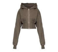 Rick Owens - Cropped Hoodie - - Sweatshirts & Hoodies - Donna - Marrone - M