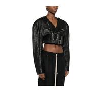 Rick Owens - Cropped Leather Jacket - - Jackets - Donna - Nero - S
