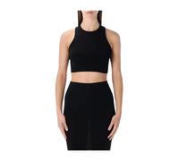 Rick Owens - Cropped Tank Top - - Tops - Donna - Nero - L